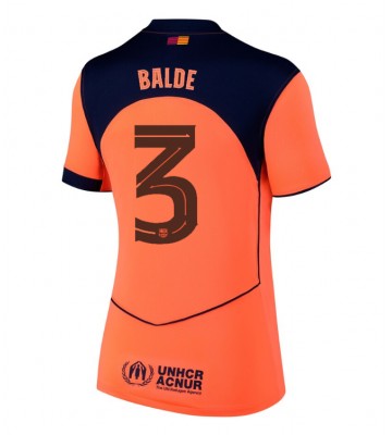 Lacne Ženy Futbalové dres Barcelona Alejandro Balde #3 2025-26 Krátky Rukáv - Tretina
